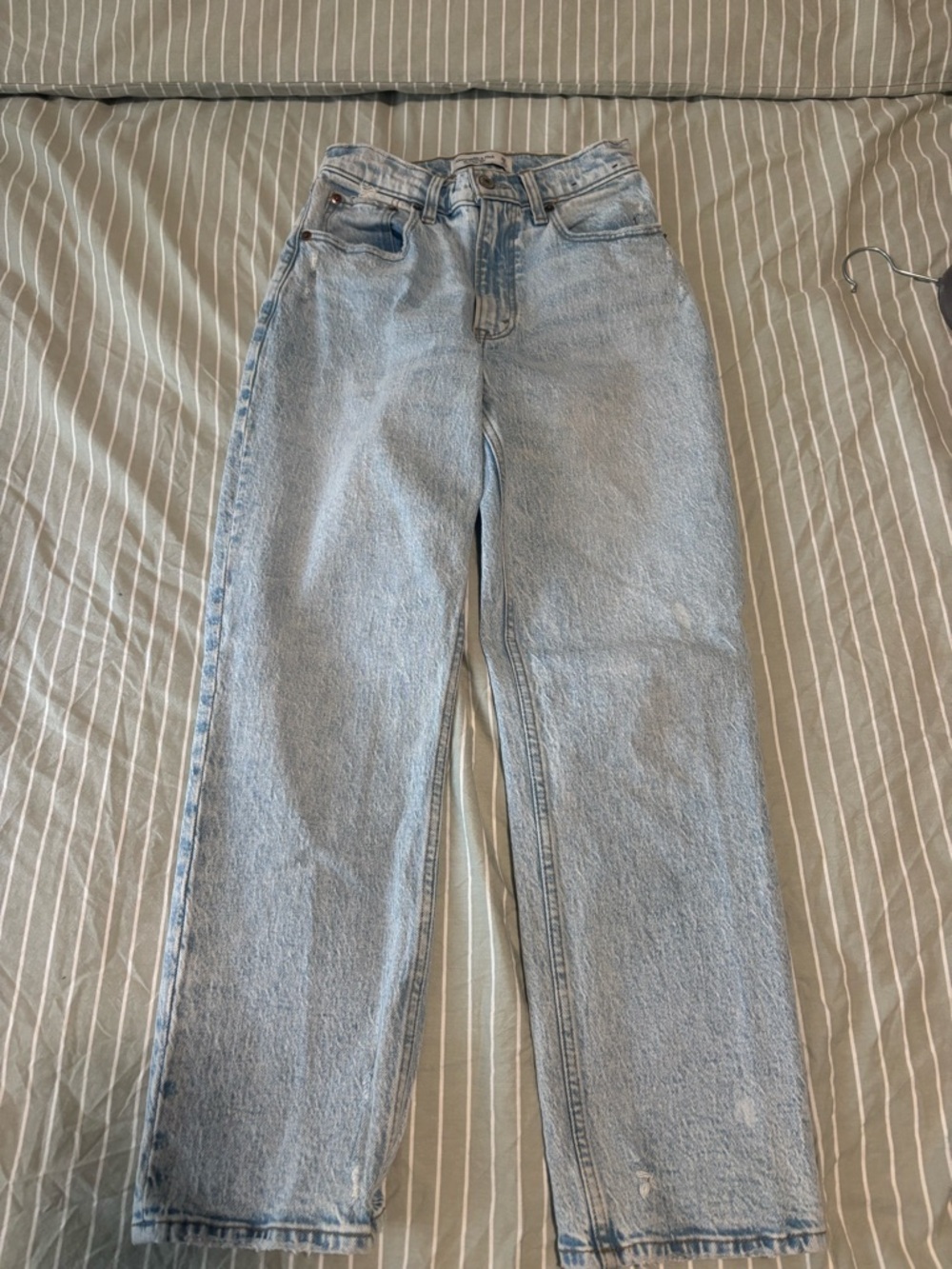 Abercrombie & Fitch Light Blue Straight-Leg Jeans